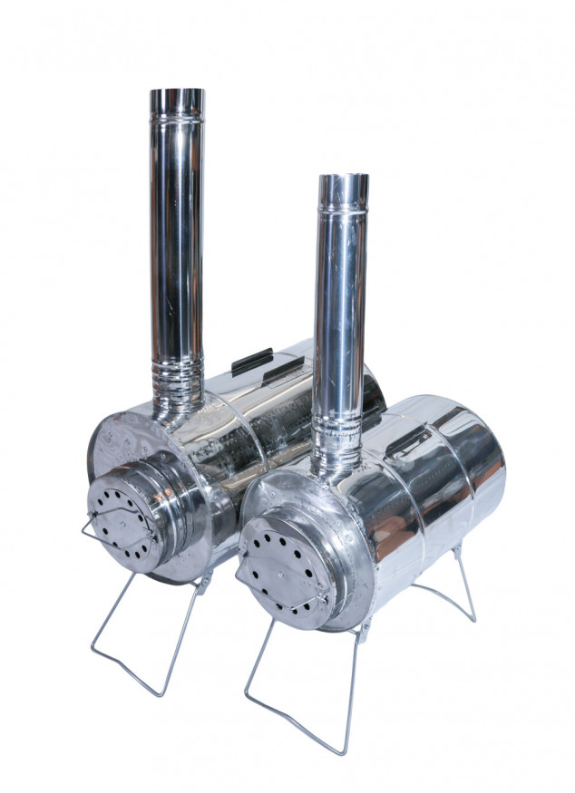 Печь походная Век Вепрь-2 с шарнирным экраном