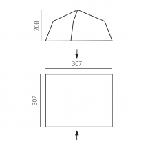 Шатер "Rest" зеленый/серый, Btrace