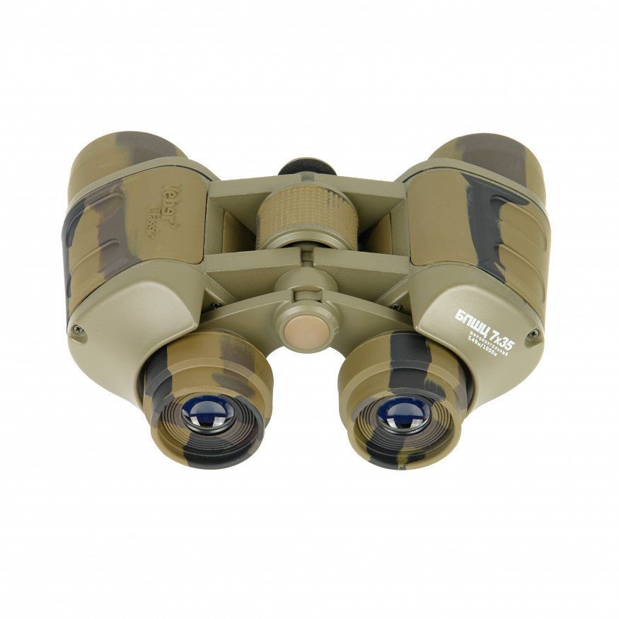 Бинокль Veber Classic БПШЦ 7x35 VRWA широкоугольный, камуфлированный