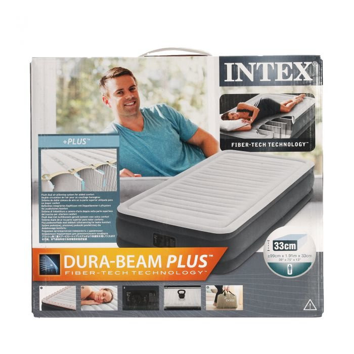 Матрас надувной &amp;quot;Comfort-Plush Twin&amp;quot;, со встроен. насосом 220V, 99х191х33 см