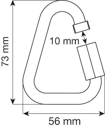 Карабин Delta 8 mm Stainless Steel Quick Link, CAMP