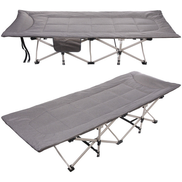 Раскладушка кемпинговая складная 188*66*41 см, серая