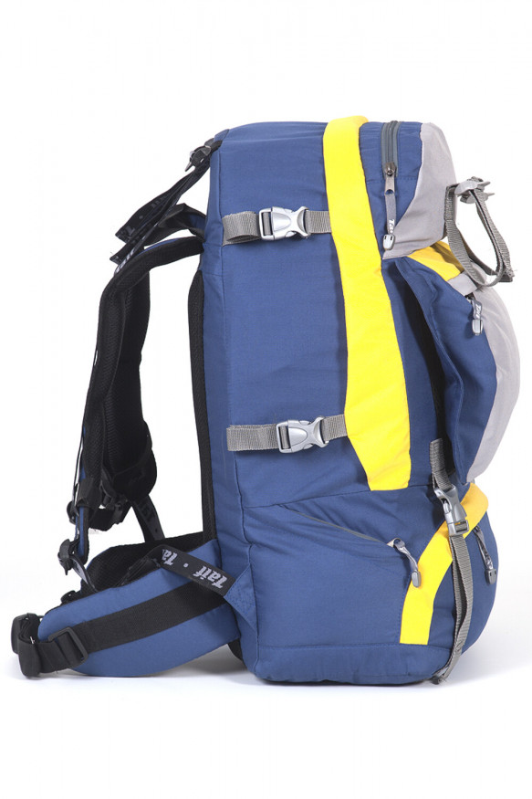 Рюкзак туристический Кайтур 2, синий-желтый, 65 л, ТАЙФ