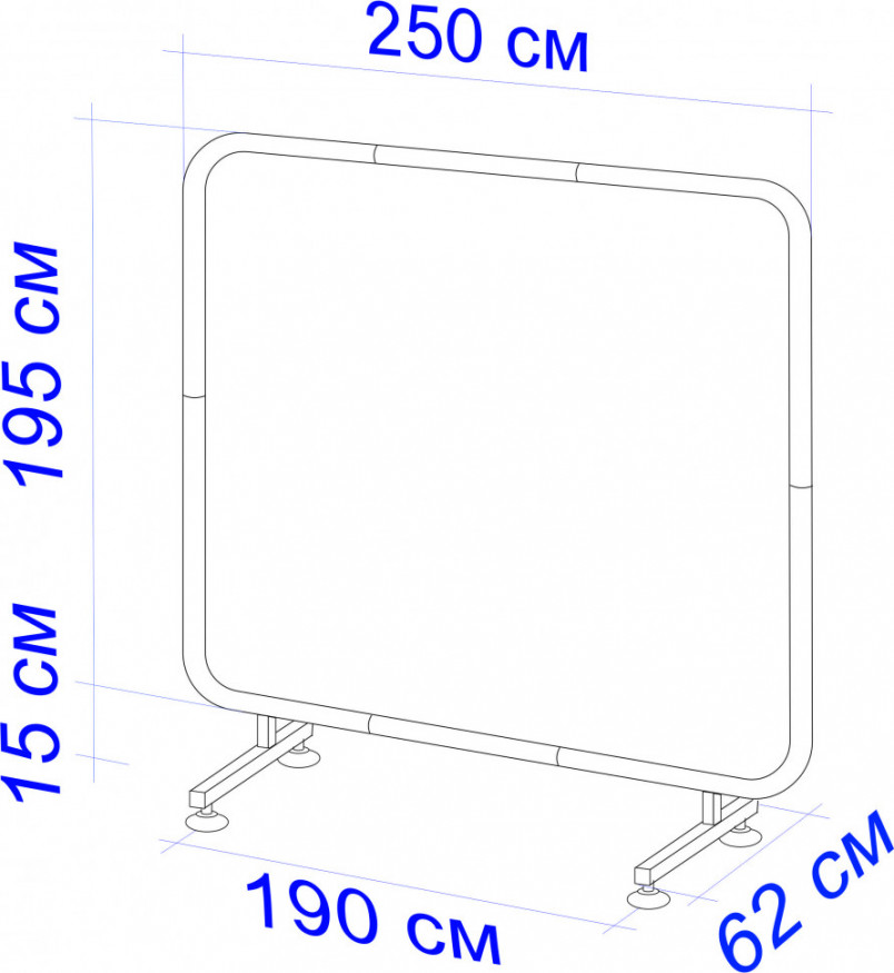 Экран защитный 2,5х1,95 (Пленка ПВХ 0,4), Митек