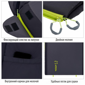 Спальный мешок 2101 ROCKY 520L, -4°С 230х90, ATEPA