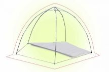 Пол утепленный LOTOS 5, занимает половину площади палатки